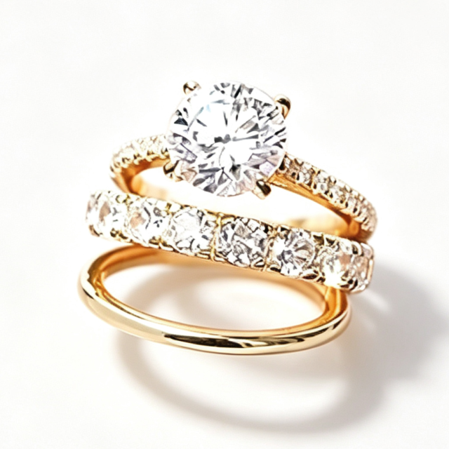 Beleeam Luminous Solene Minimal Bridal Ring for Women