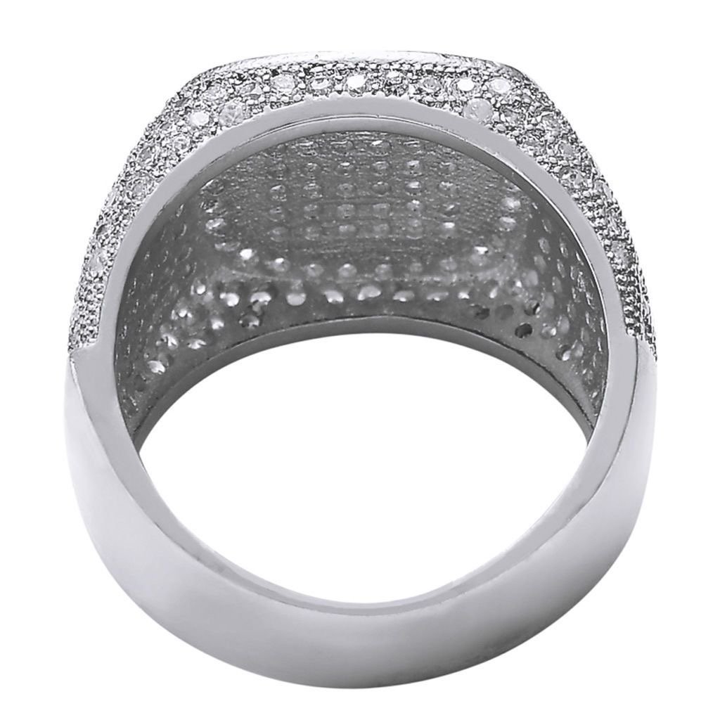 Beleeam Rings for Men - Pinky Ring Iced out Cubic Zirconia 14K Gold Plated Anillos Para Hombre Signet Band Mens Jewelry - Image 2