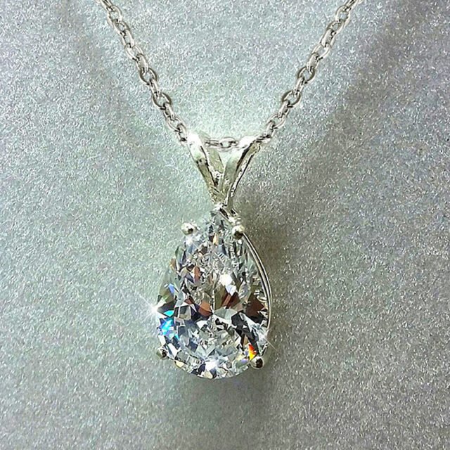 Beleeam Artisan Aurora Teardrop Crystal Pendant for Women