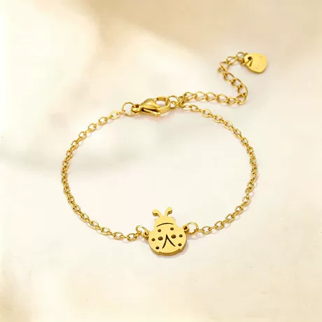 Women's Star Titanium Steel Bracelet - Cute Electroplated | Elara Collection