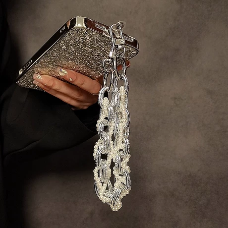 Pearl Faux Pearl Metal Keychain - Modern Luxe Fashion Finish | Seraphine Collection