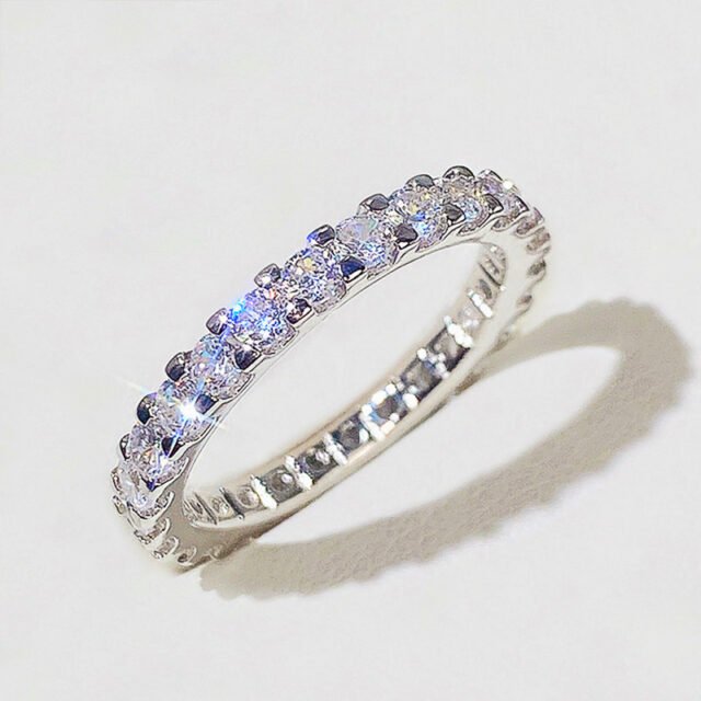 Beleeam Luminous Aurora Starlight Eternity Band for Women