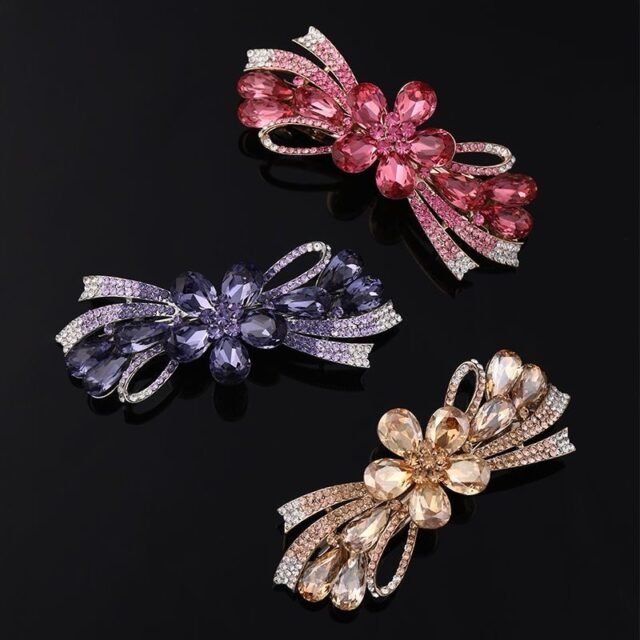 Three colors Beleeam Dreamy Nova Bow Acrylic Claw Clip for Women three-piece set